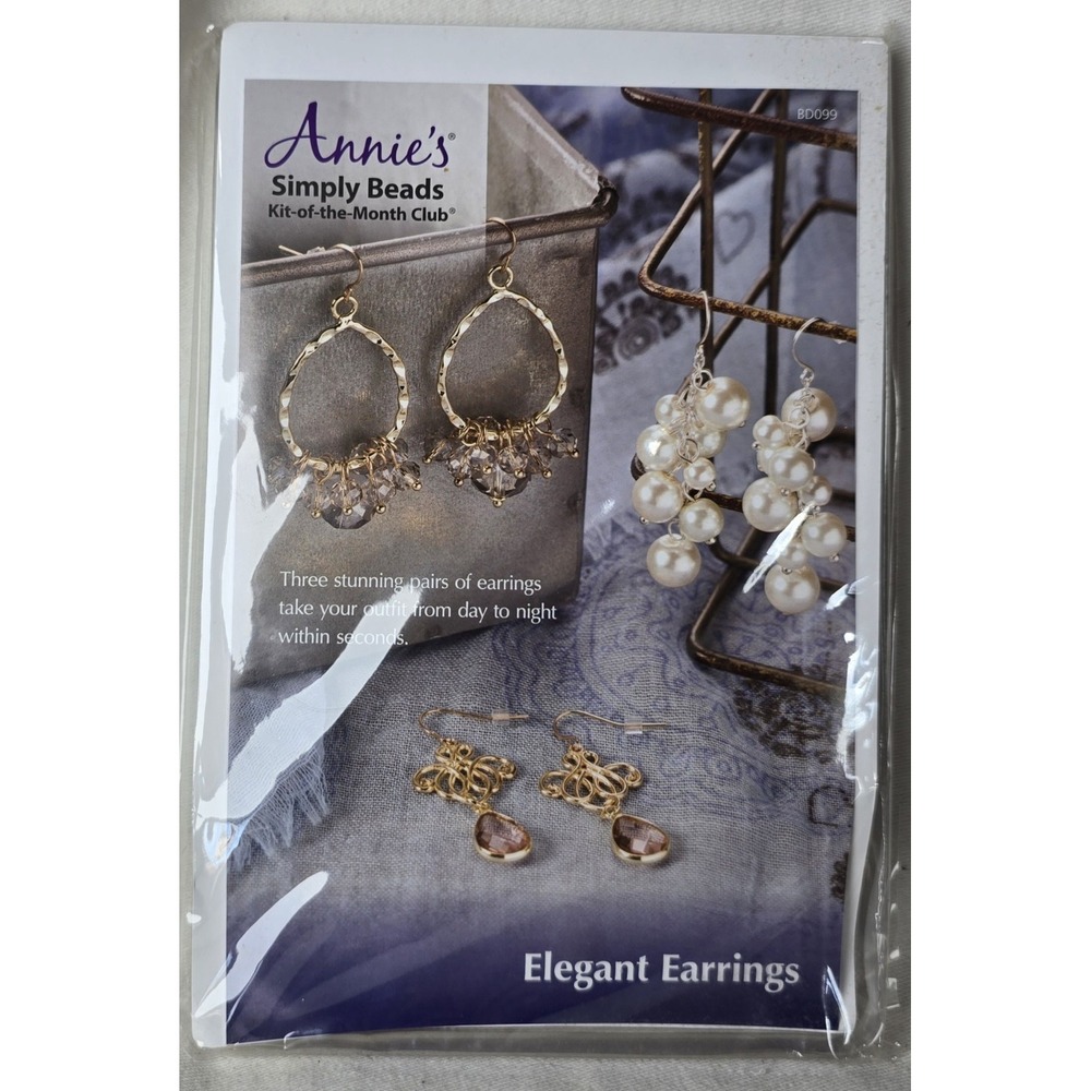 Annie's‎ Simply Beads Kit Of The Month "Elegant Earrings" BD099 Earrings